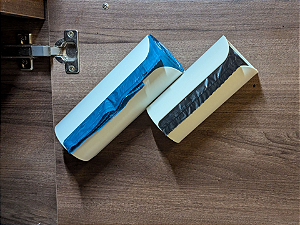 Suporte para rolos de saco de lixo, organizador cozinha