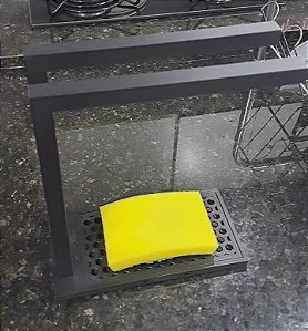 Organizador de Pia Premium – Suporte para Pano, Esponja e Grelha com Dreno