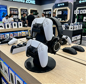 Suporte Universal para 2 controles e 1 Headphone