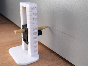 Gabarito de marcação de altura (10–100 mm)