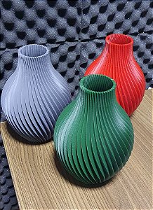 Vaso Decorativo Moderno - Design Espiral Orgânico