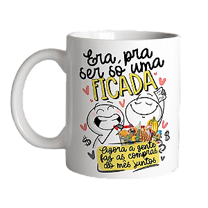 Caneca Porcelana Branca Namorados 7