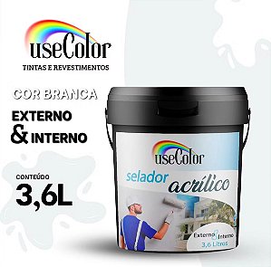 Selador Acrílico 3,6L Premium Branco Antimofo Ótima Aderência Interno e Externo