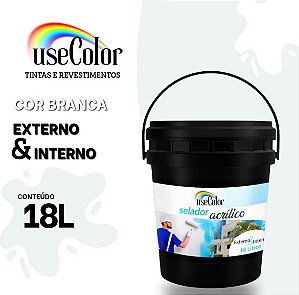 Selador Acrílico Branco Premium 18L Antimofo Acabamentos Ótima Aderência Interno e Externo Complemento