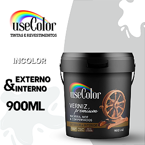Verniz Premium Brilhante Para Madeira Incolor Secagem Rápida 900ml