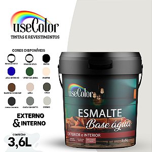 Tinta Esmalte 3,6L Base Água Metais E Madeiras Boa Cobertura