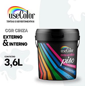 Tinta Acrílica Piso 3,6L Fosca Interior e Exterior Alta Resistência Usecolor