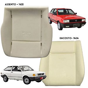 KIT Espuma Injetada Assento 1435 + Espuma Encosto 1424 GOL QUADRADO 1982 a 1994
