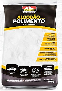 Algodão automotivo para polimento Proauto 100% algodão premium 100g