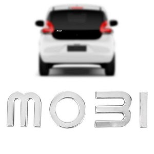 Emblema Letreiro Porta Malas para Carros MOBI 2017 A 2020