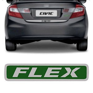 Emblema Letreiro FLEX para CIVIC FIT 2011 a 2014