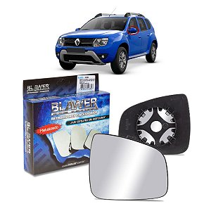 Espelho Lente Esquerdo Base Metalizado Para LOGAN SANDERO STEPWAY