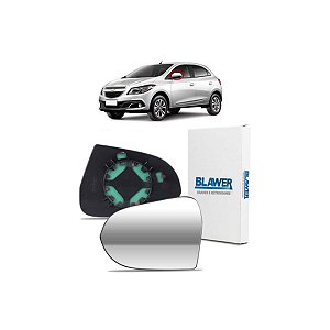 Lente Espelho Retrovisor Com Base Espelhado Esquerdo Onix  2013 a 2019