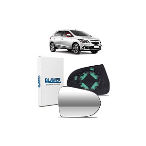 Lente Espelho Retrovisor Com Base Espelhado Direito Onix  2013 a 2019