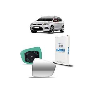 Lente do Espelho Retrovisor Com Base Espelhado Lado ESQUERDO Ford Focus 2009 A 2013