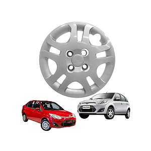 Calota Aro 14 GRID Fixação Parafuso Cubo Baixo Ford Fiesta 2011 a 2013
