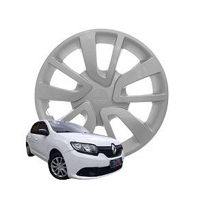Calota Aro 14 GRID Fixação Pressão Logan 2014 a 2016