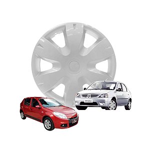 Calota Aro 14 GRID Fixação Pressão Clio Logan Sandero 2011 a 2013
