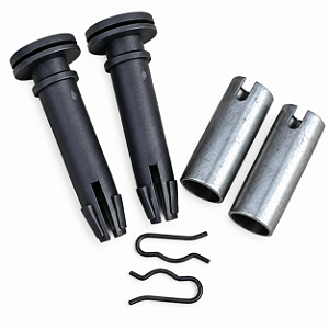 Kit Instalação Fixação para apoio de cabeça Preto