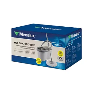 Mop Giratório 6.5L Cesto Inox Menalux MCML01