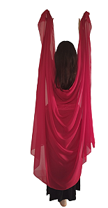 Véu Dança do Ventre Vermelho