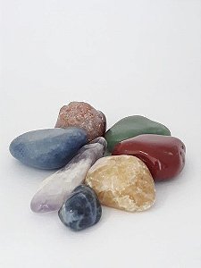 Kit Chakras com pedras roladas