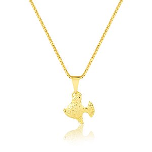Pingente Peixinho banhado a ouro amarelo