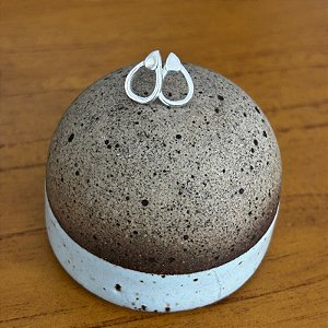 Brinco Oval feminino Prata 925