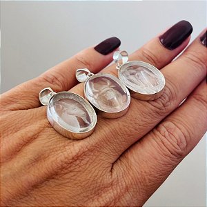 Pingentes Touro ou Capricórnio Quartzo Transparente e Prata 925