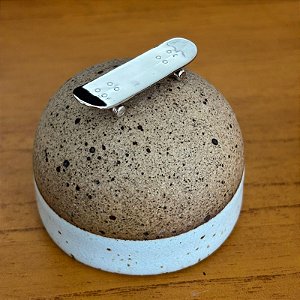 Pingente masculino Skate prata 925