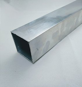 Tubo Quadrado Aluminio 2 x 1/16 (5,08cm x 1,58mm)
