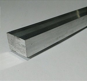 Barra chata alumínio 1.1/2" X 1" = 3,81cm X 2,54cm