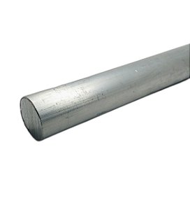 Vergalhão redondo alumínio 7/8" polegada = 22,22mm