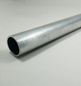 Tubo redondo alumínio 1" x 3/32" = 25,40mm x 2,38mm