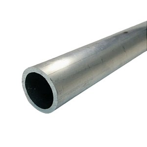 Tubo redondo de alumínio 1" X 1/8" = 2,54cm X 3,17mm