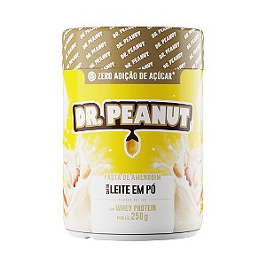 Pasta de Amendoim com Whey Protein sabor Leite em Pó 250g Dr. Peanut