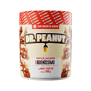 Pasta De Amendoim Avelã +whey Protein Isolado 650g Dr Peanut