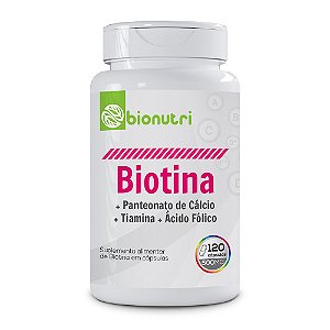 Biotina 120 Cápsulas Bionutri