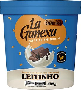 Pasta de Amendoim com Whey Protein sabor Leitinho 450g La Ganexa