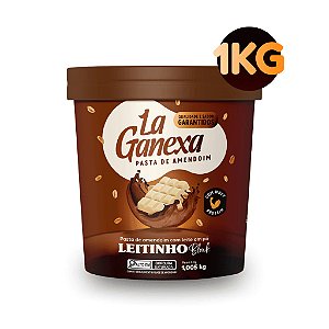 Pasta de Amendoim com Whey Protein sabor Leitinho Black 1Kg La Ganexa