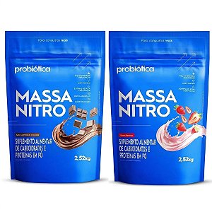 Kit com 2x Massa Nitro 2,520Kg Probiótica (5,040Kg Total)