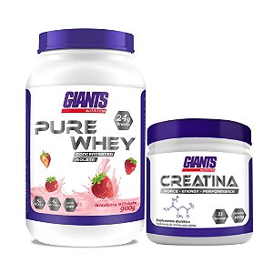 Combo Pure Whey 900g + Creatina 100g Giants