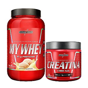 Combo My Whey 900g + Creatina Carbo Fuel 300g Integralmedica