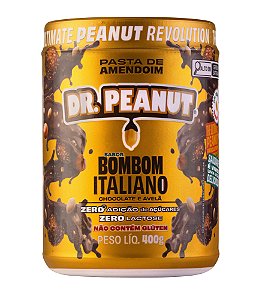 Pasta de Amendoim Com Whey Protein Bombom Italiano 400g Dr. Peanut