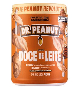 Pasta de Amendoim Com Whey Protein Doce de Leite 400g Dr. Peanut