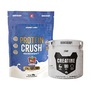 Combo Protein Crush 900g + Creatina 300g Under Labz