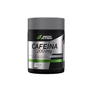 Cafeína 200mg 60 cápsulas BodyAction
