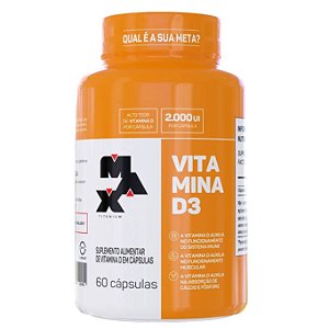 Vitamina D3 60 Cápsulas Max Titanium