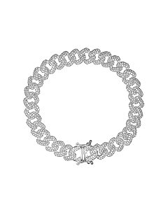 Pulseira de Prata Cubana Miami