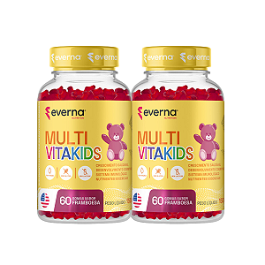 KIT 2 MULTI VITAKIDS - VITAMÍNICO INFANTIL EM GUMMIES